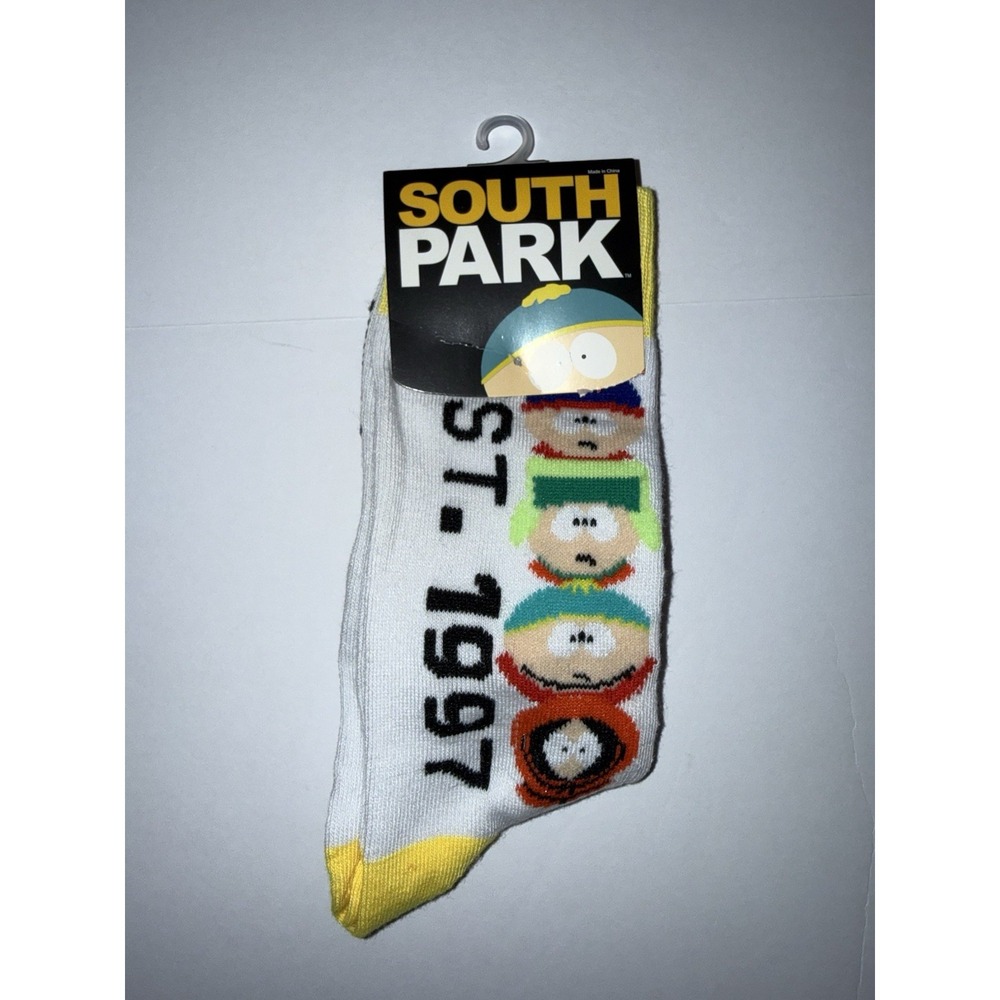 South Park Adult Crew Socks Cartman Stan Kyle Kenny 10-13 Gift Bday Novelty NWT